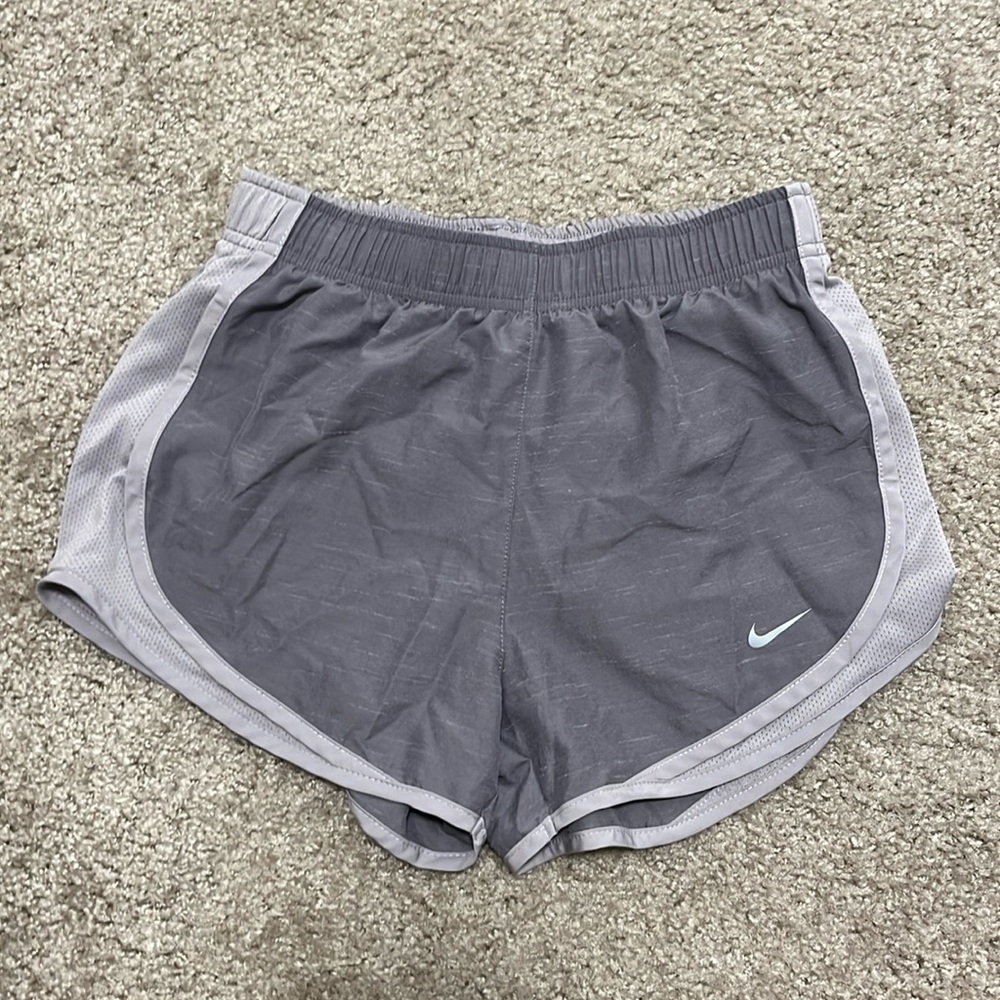 Nike XS Dri-Fit Shorts in Light Grey with Textured Design. Like new, never worn.